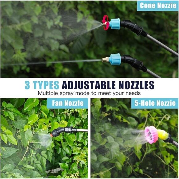 Electric Backpack Garden Sprayer 4 Gallon Battery Pump Lawn Yard Plant Weed - Picture 3 of 7